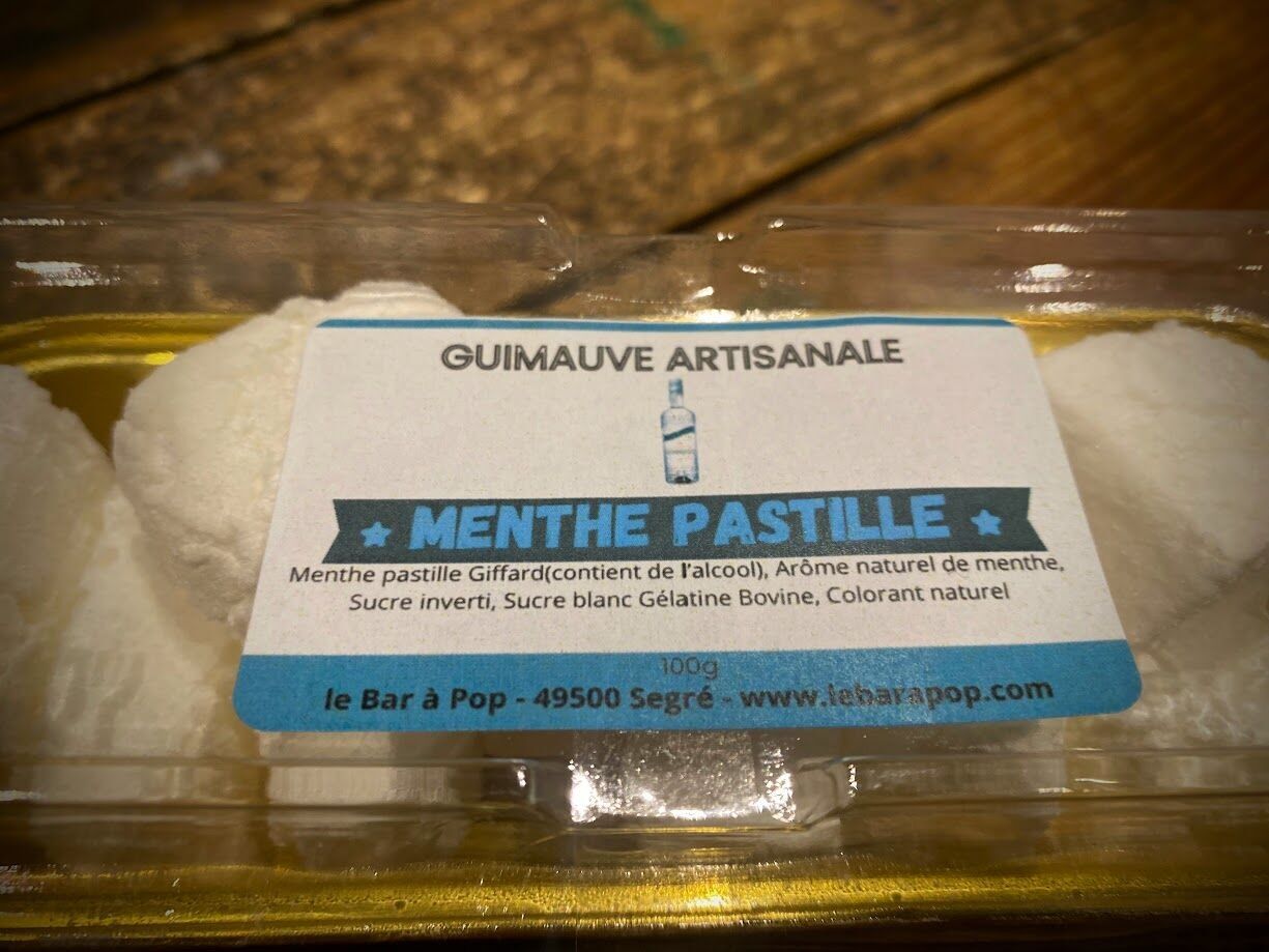 Guimauve artisanale à la Menthe Pastille - 100g