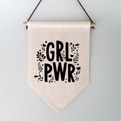 Girl Power Kinder-Wandbehang