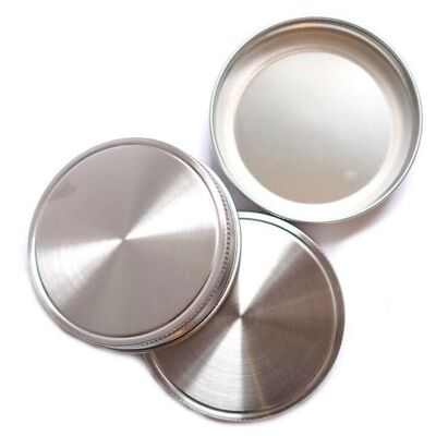 Stainless Steel Lids - Wide 3 pack