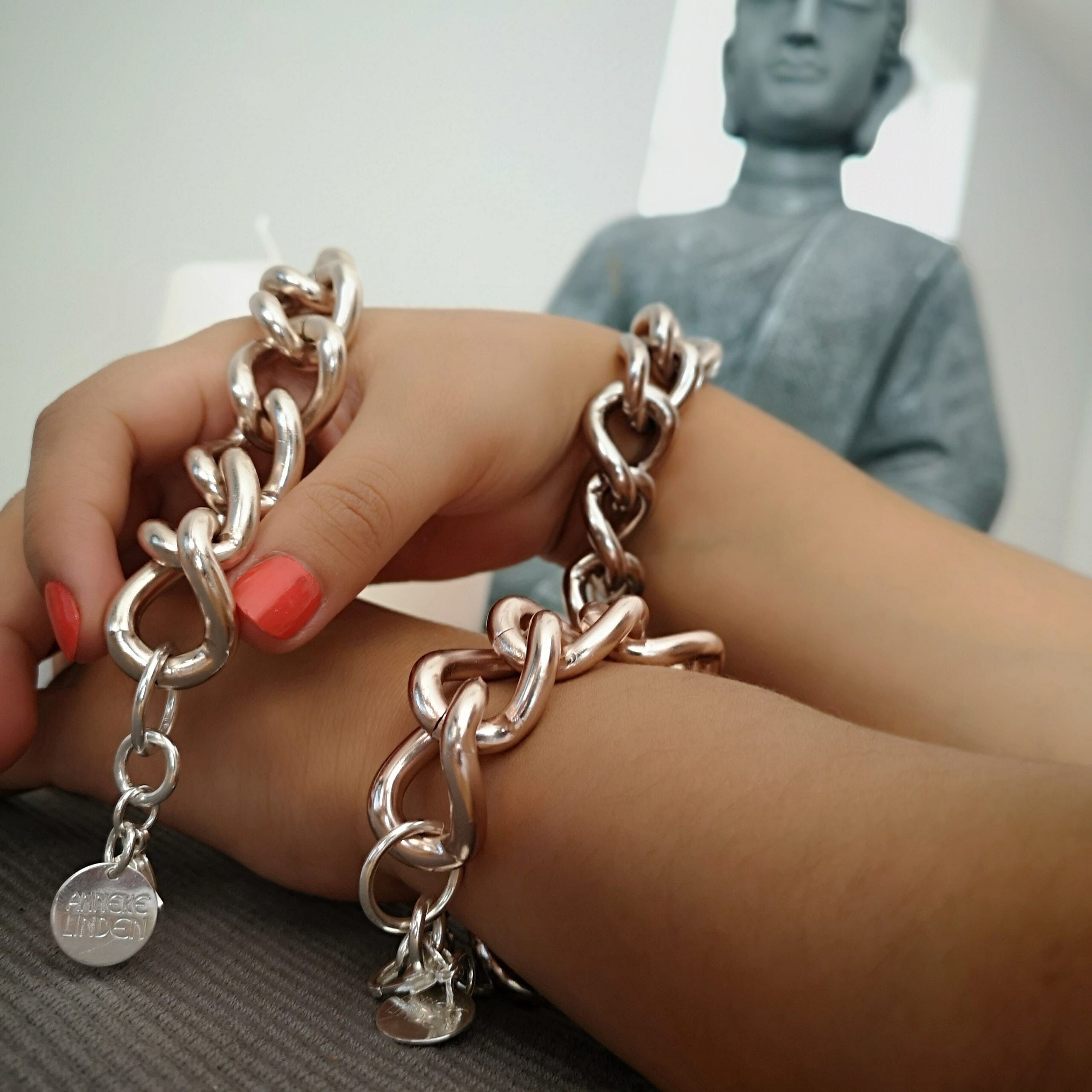 Bracciale STATEMENT in oro antico, oro rosa e bronzo