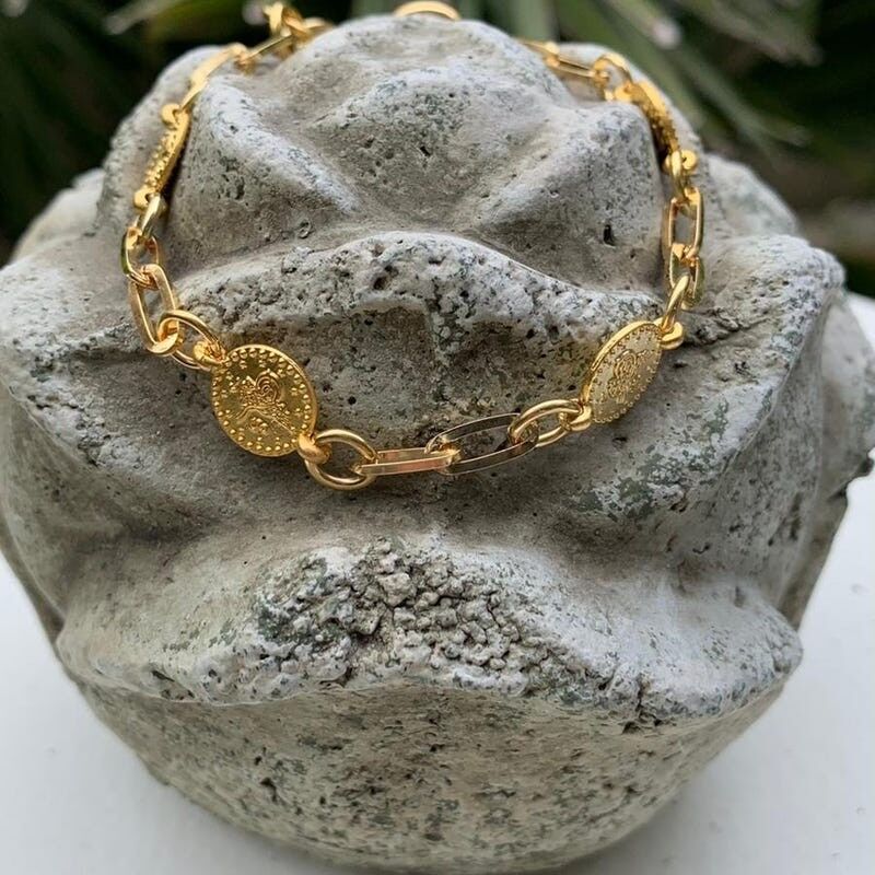 Bracciale moneta modello moneta greca