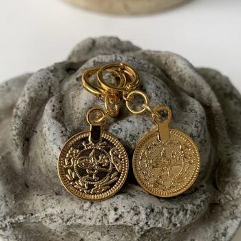 Boucles d'oreilles pièce de monnaie