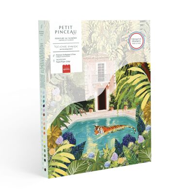 LITTLE BRUSH - TIGRE CHE SI RILASSA NELLA MIA PISCINA