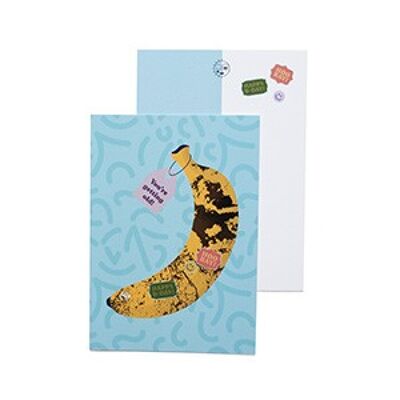 Carte anniversaire banane