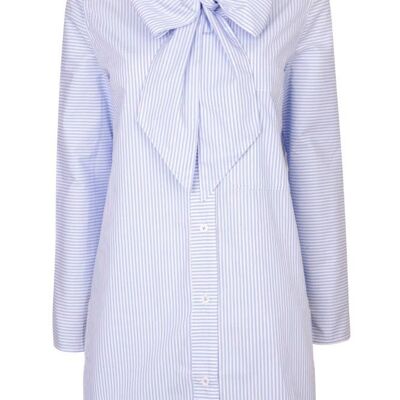 Long Island Cotton Stripe Shirt Blue
