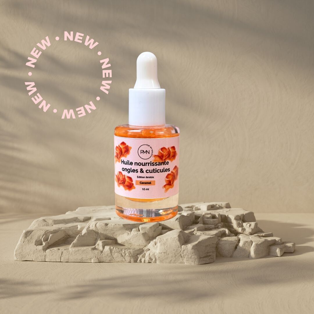 Huile nourrissante ongles & cuticules - édition limitée Noël - parfum caramel canadien - 10 ml