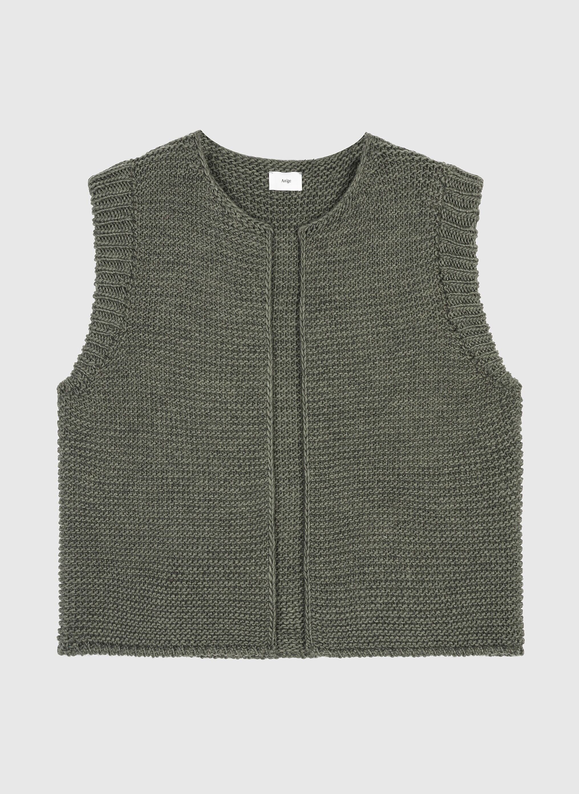 CARDIGAN SENZA MANICHE LEGRINGOU cachi