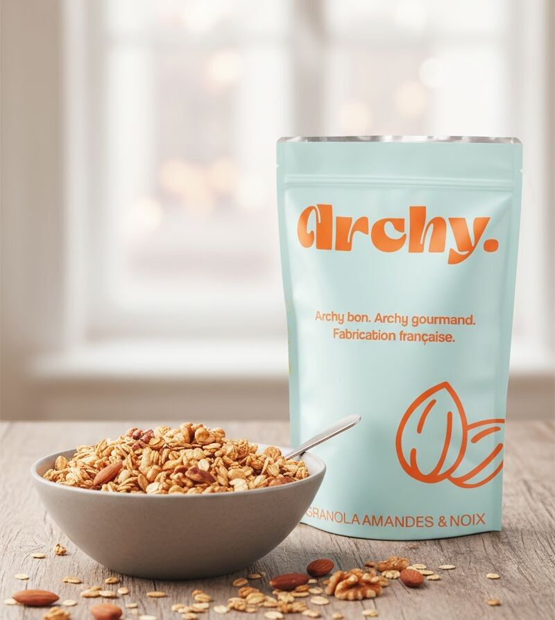 Granola artisanal naturel Amandes & Noix – Format professionnel 1 kg ou 4 kg