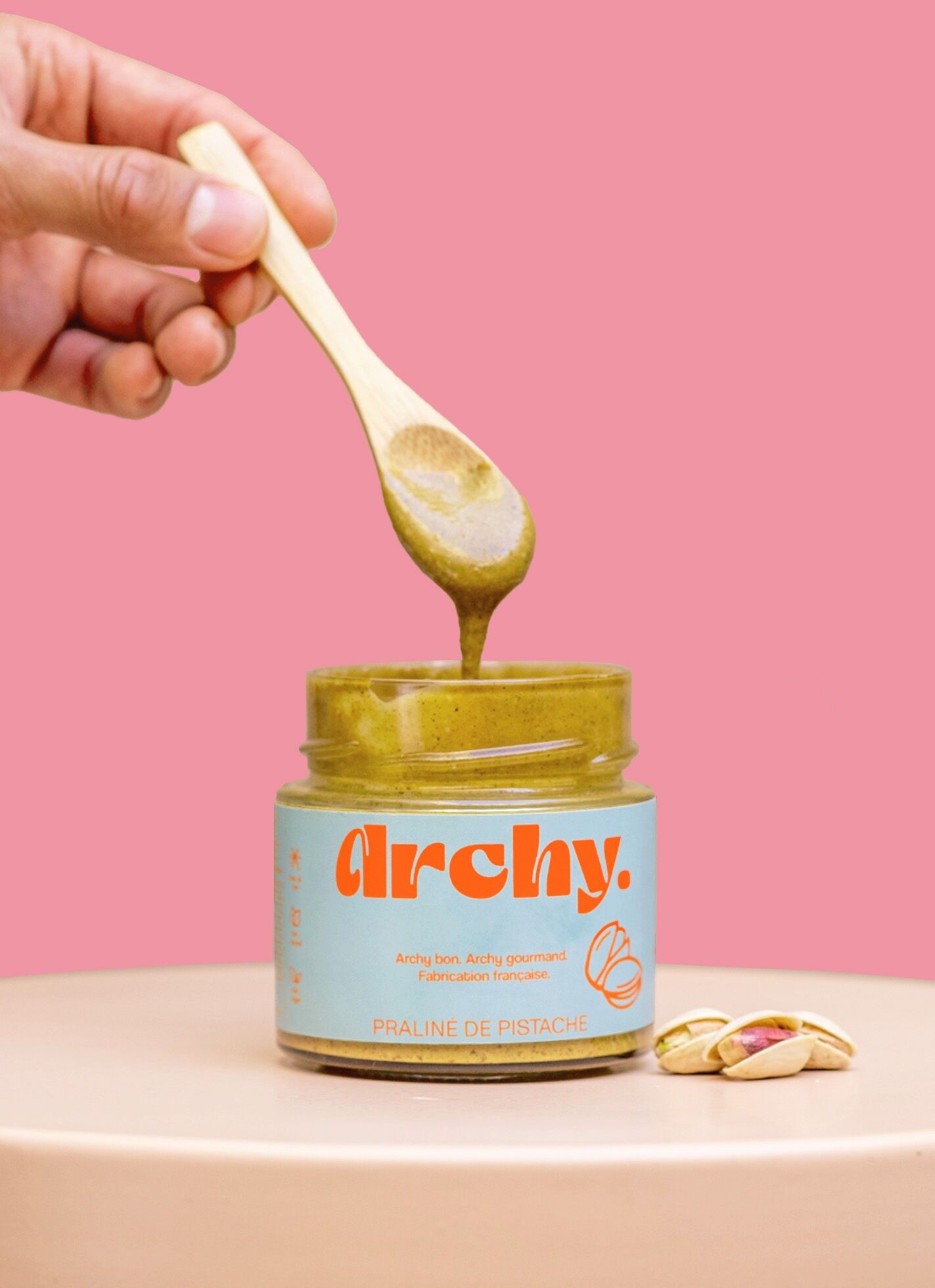 Archy Purée de pistache praliné – Gros format 1 kg et 4 kg