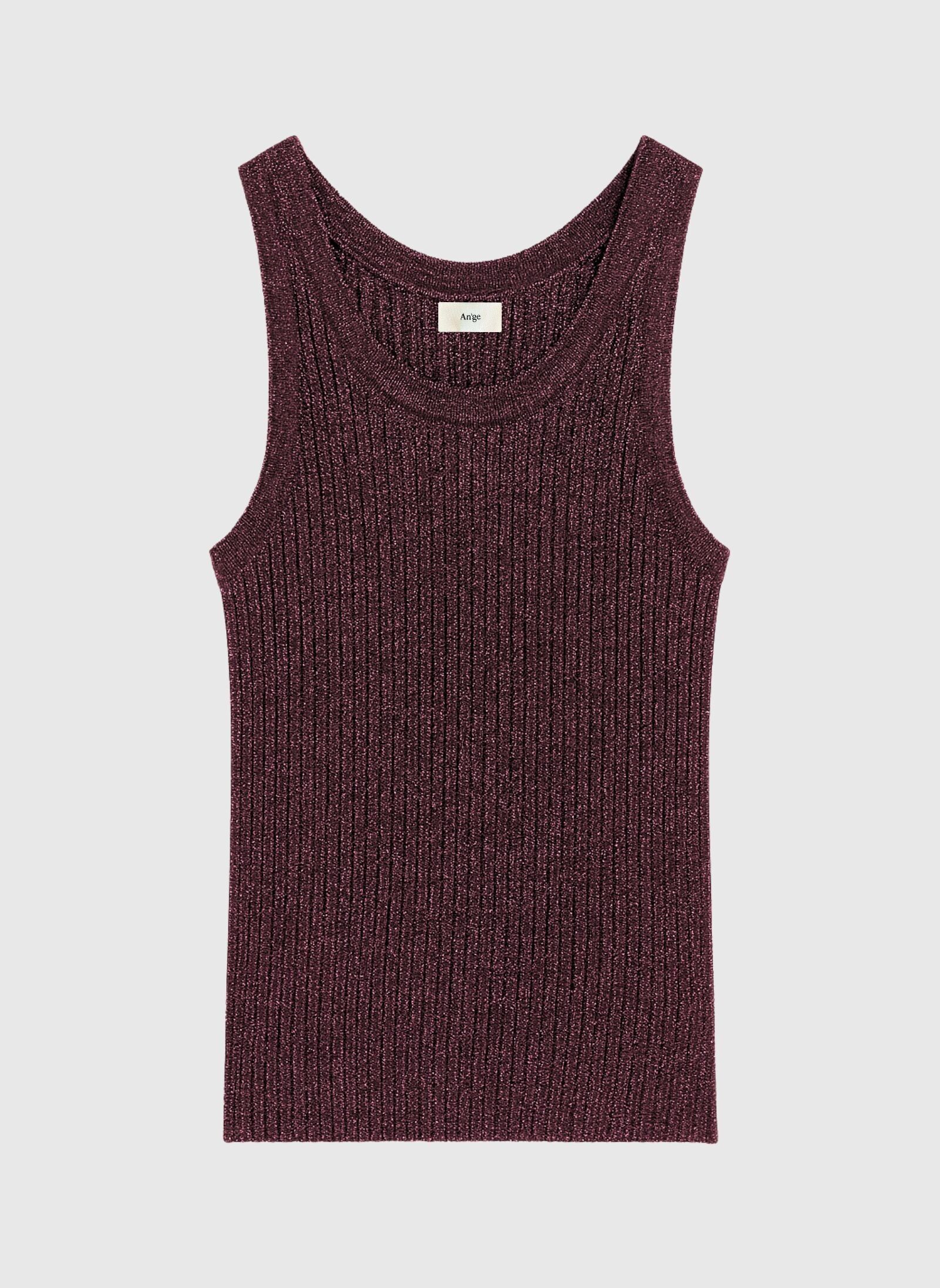 LAYA Pflaumenfarbenes Tanktop