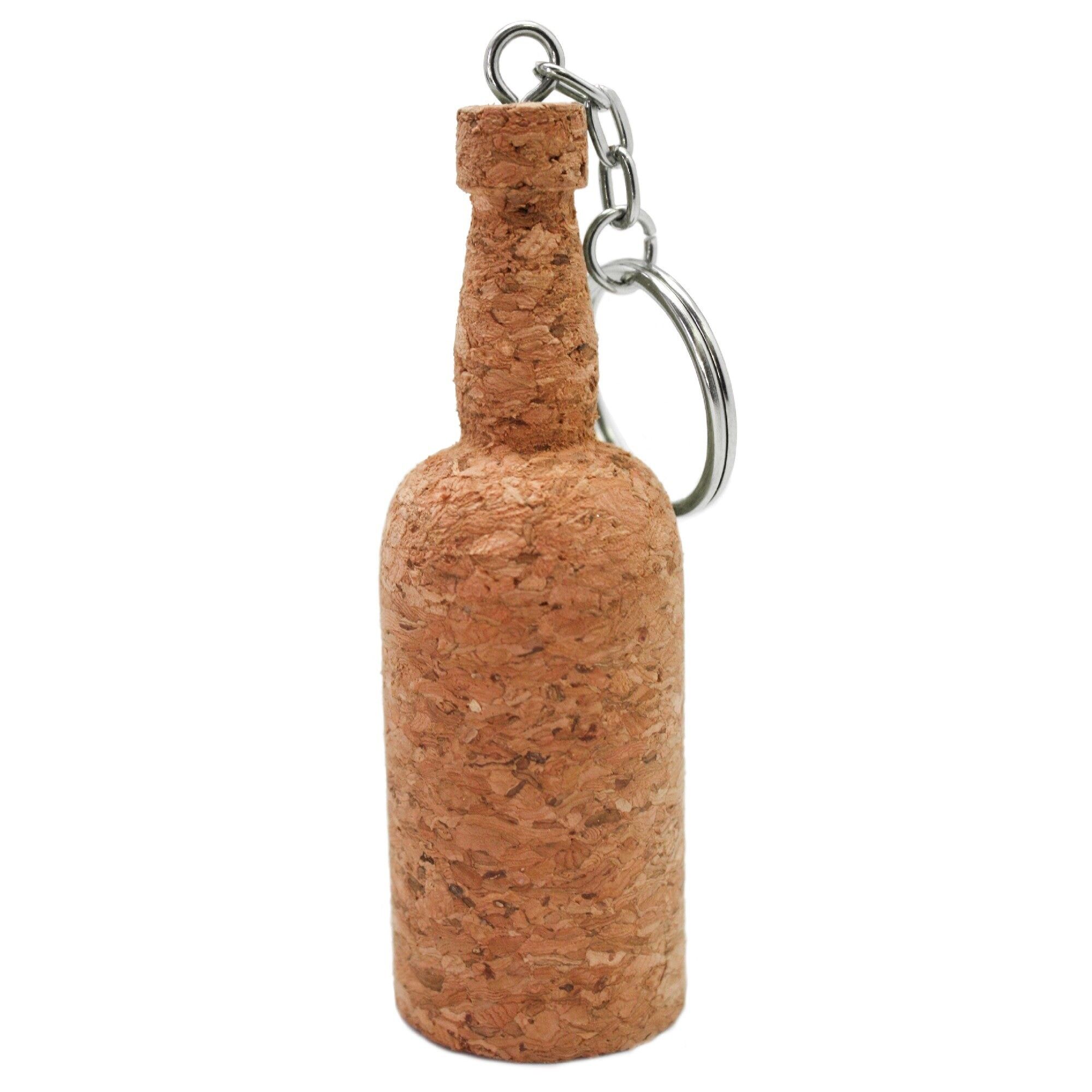 Portachiavi con bottiglia di sughero