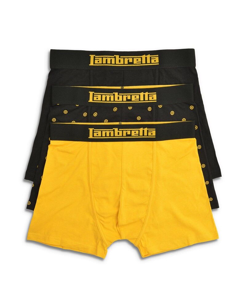 Confezione da 3 boxer Target neri/oro