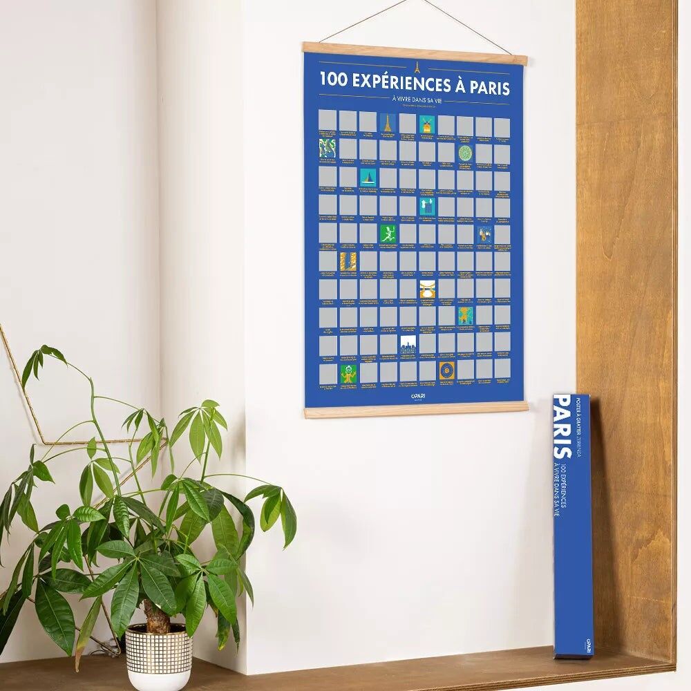 Scratch-Off Poster: 100 Experiences in Paris to Live in Your Lifetime