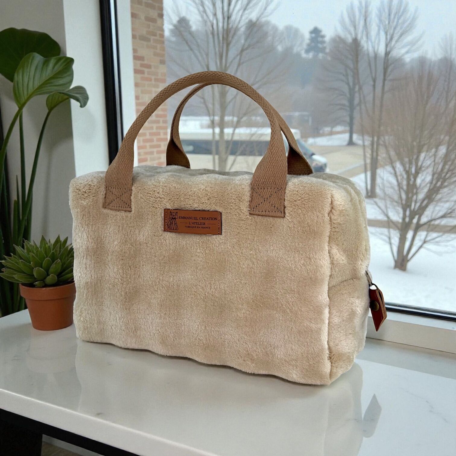 Ice cube S insulated bag, "Bubble" sand