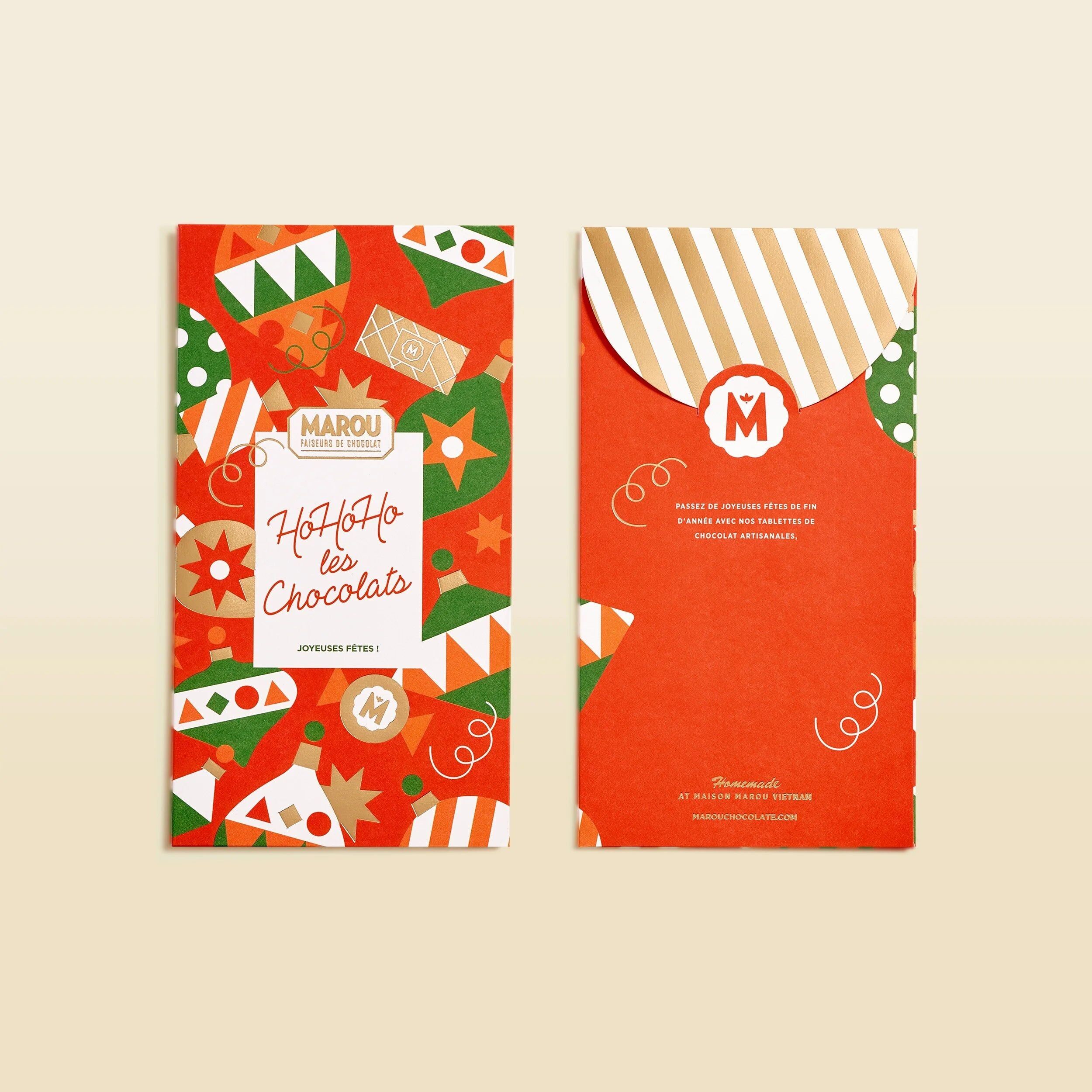 Busta di Natale con tavoletta di cioccolato