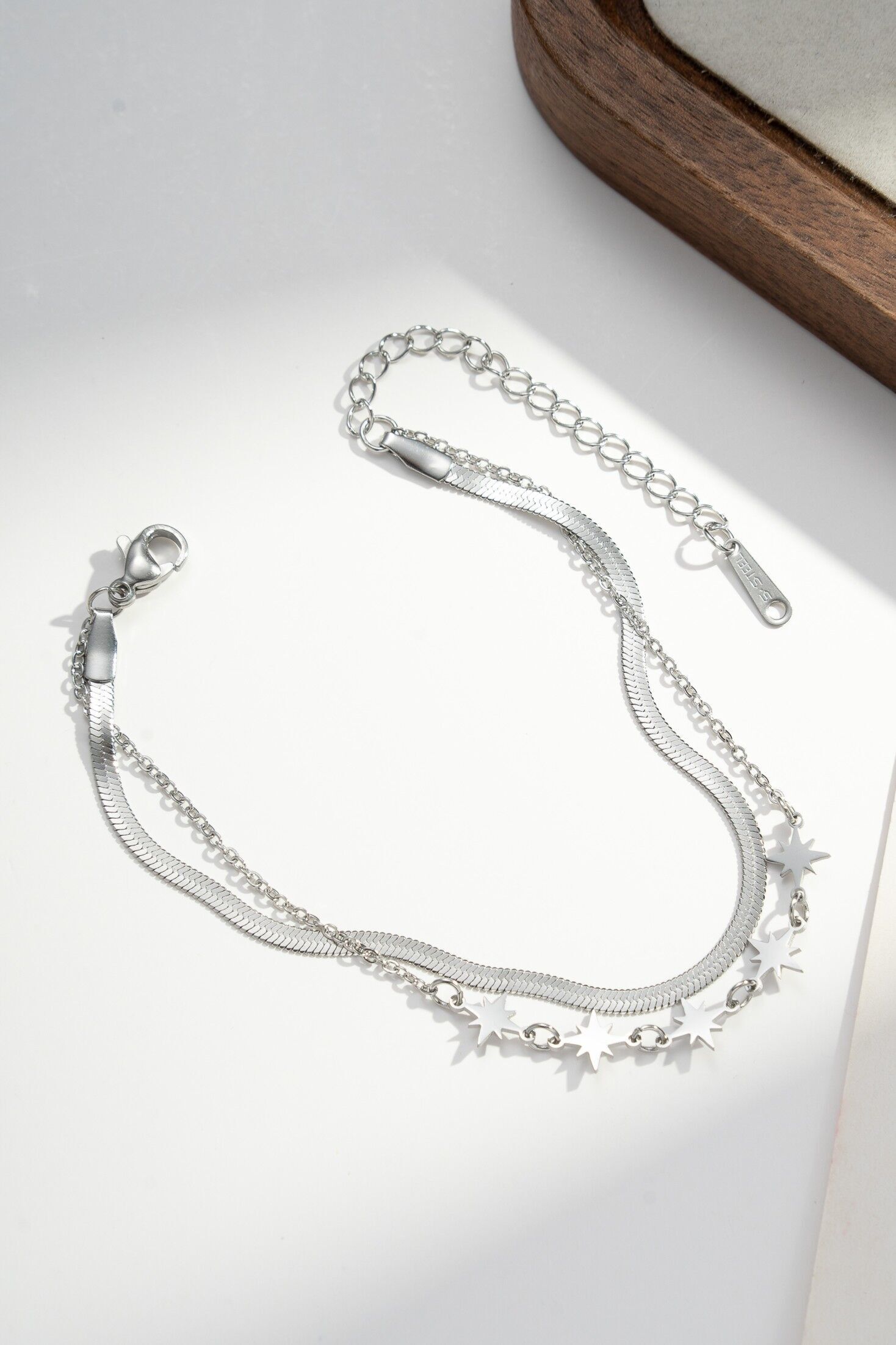 Thin Stainless Steel Star Bracelets