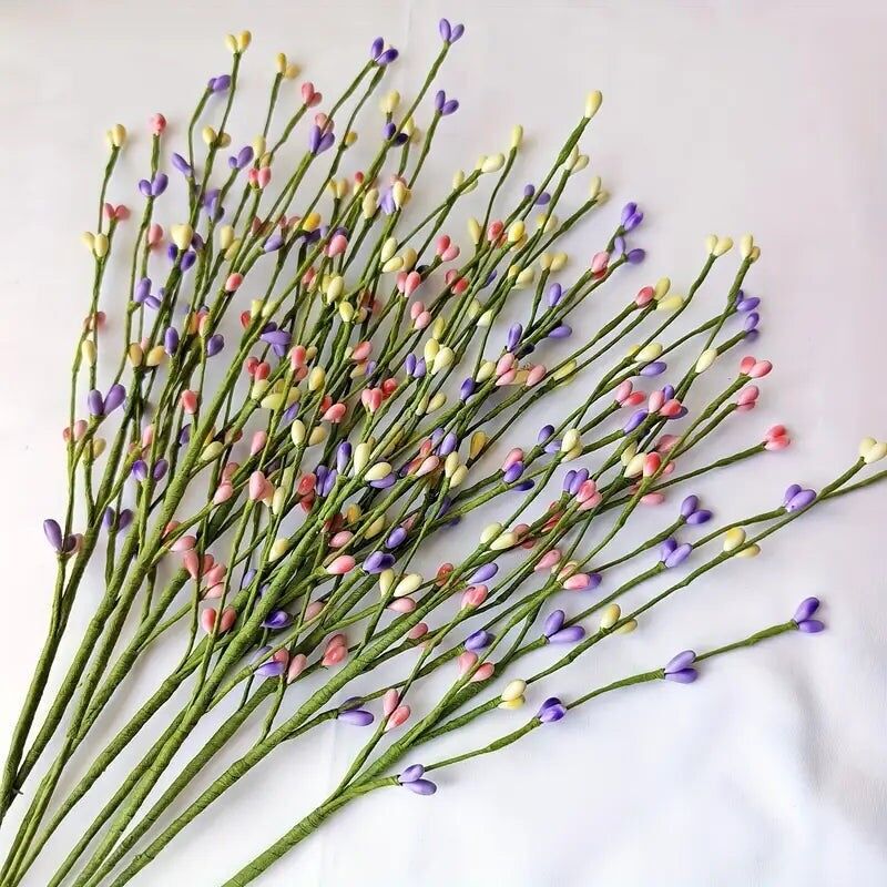 Artificial Berry Stems - DIY Floral Decor - 10pcs