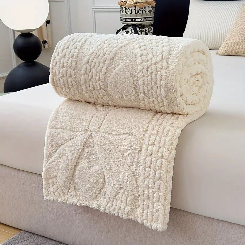 Milk Velvet Blanket - Soft European Throw for Travel & Camping