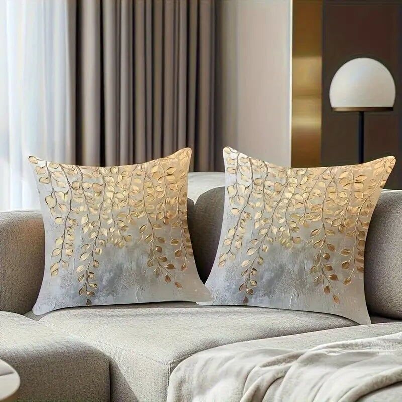 Housses de coussin élégantes 45 x 45 cm - Taies d'oreiller décoratives douces