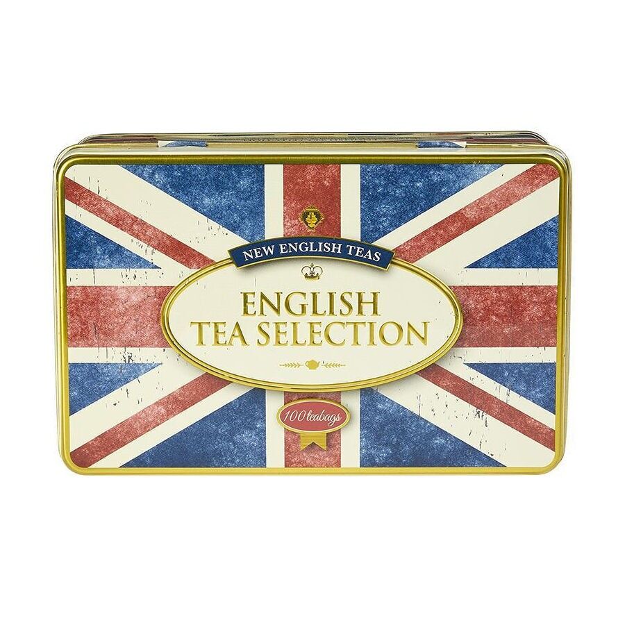 Scatola da tè Union Jack con selezione di 100 bustine di tè