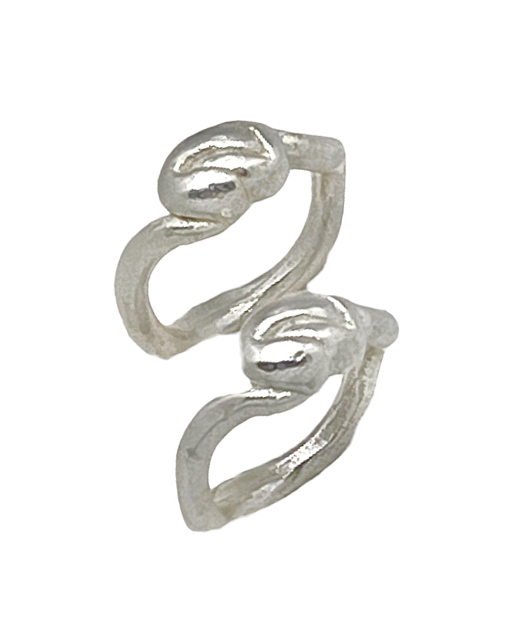 Pair of Vida rings in 10µ silver plated