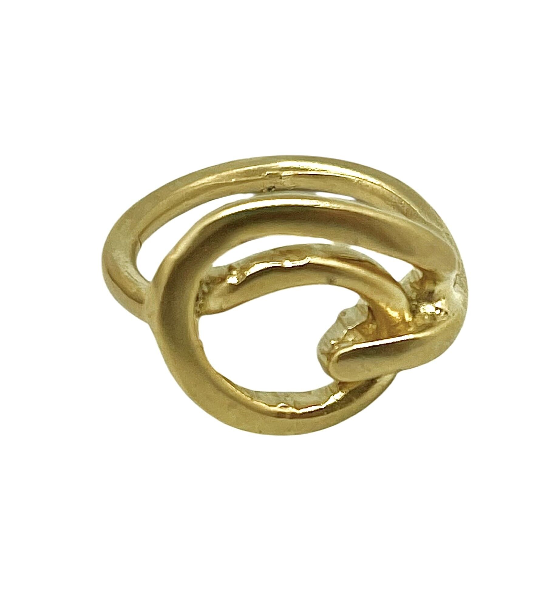 Bague My World en zamak plaqué or (laiton)