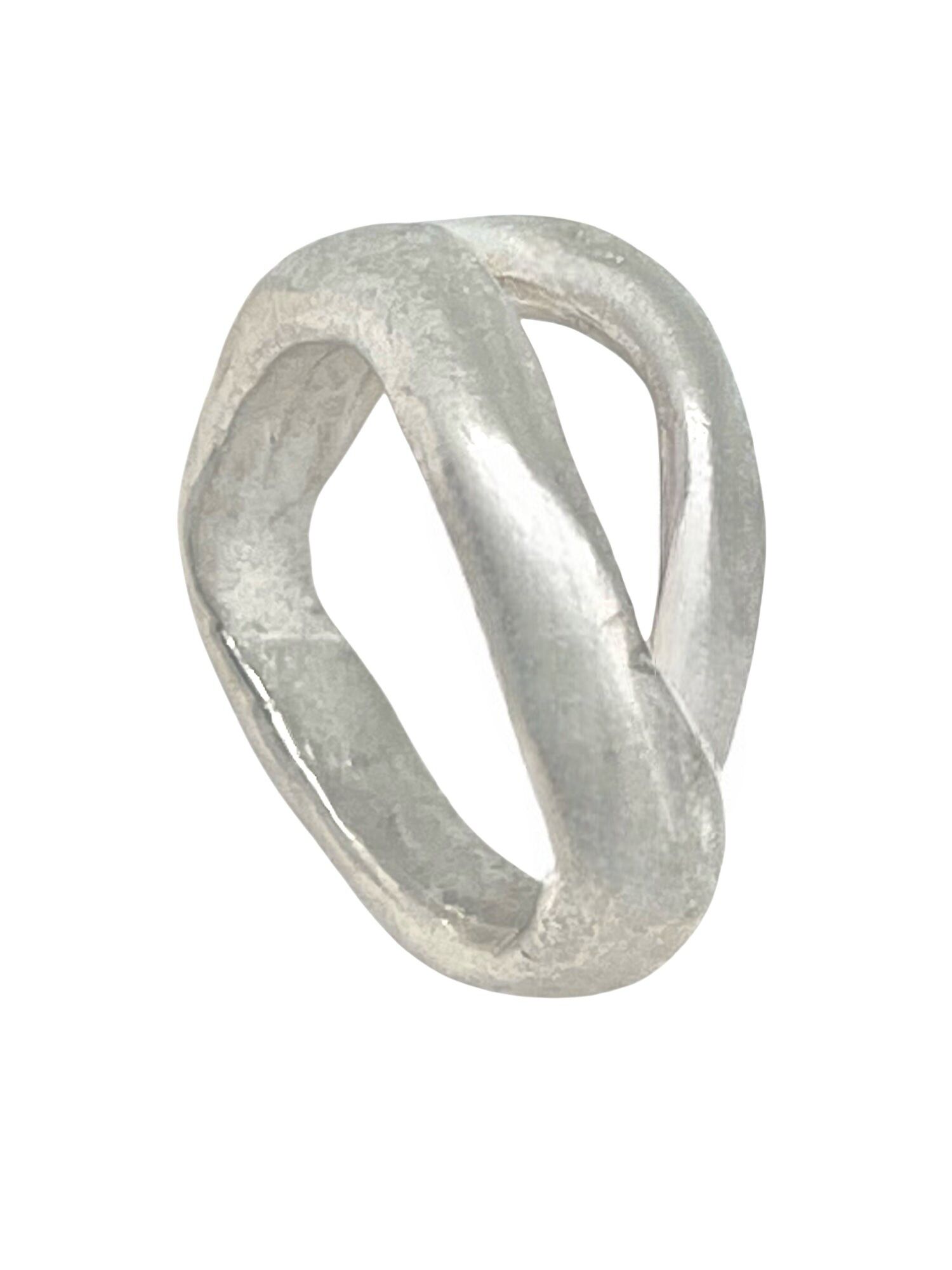 Anello Duplo in zama argento 10μ