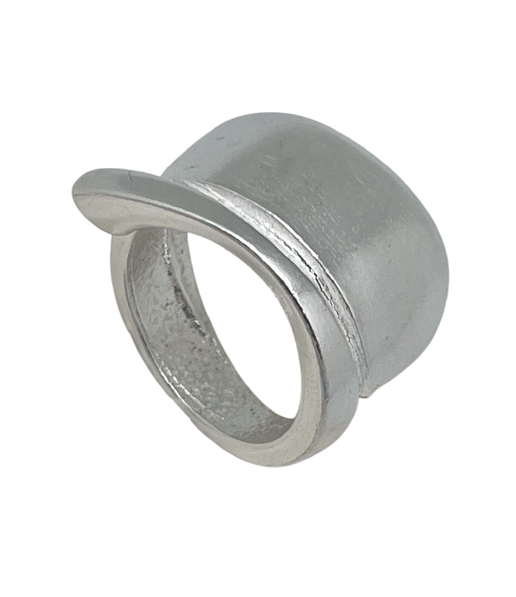 Anello Twister placcato argento, 10µ