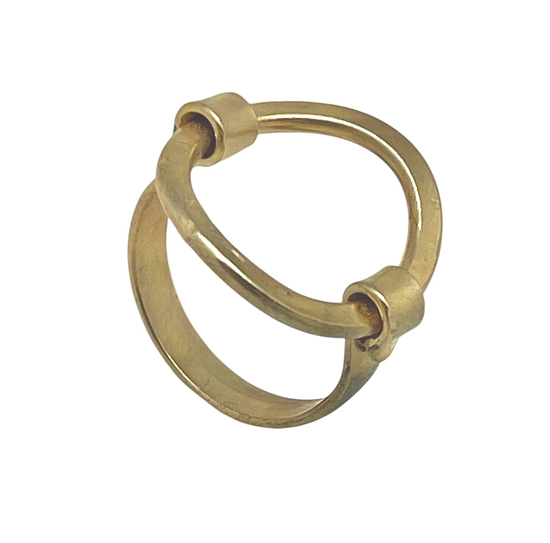 Anello di unione in ottone placcato oro