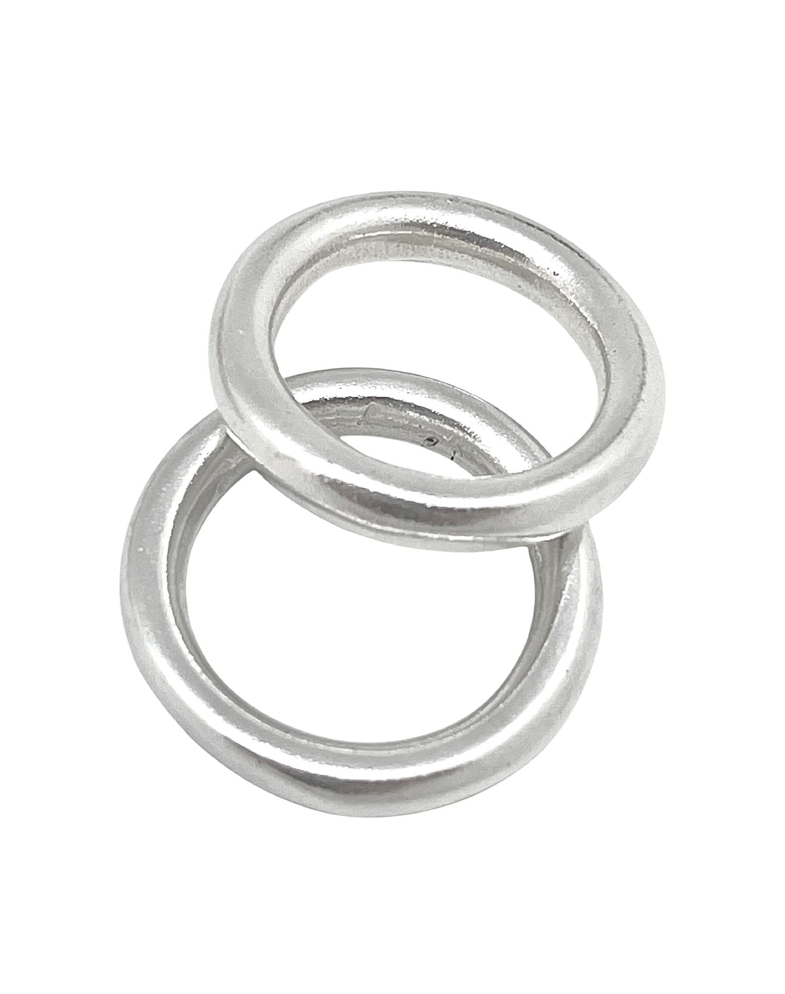 Zamak silver wedding ring pair 10µ