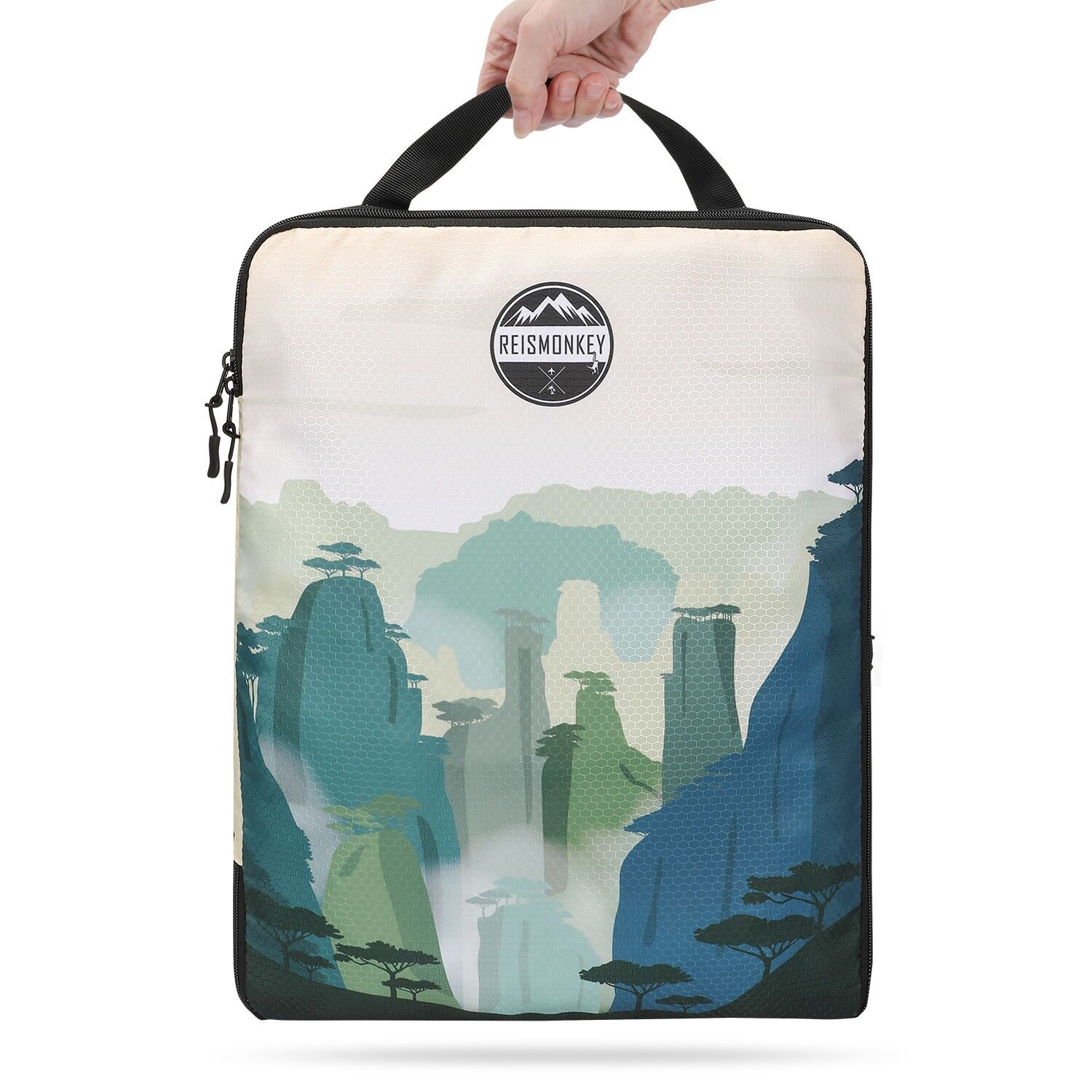 Travel Monkey Packing Cube XXL Compression – Zhangjiajie – mit Kompressionsreißverschluss – Rucksack- und Koffer-Organizer – wasserdicht