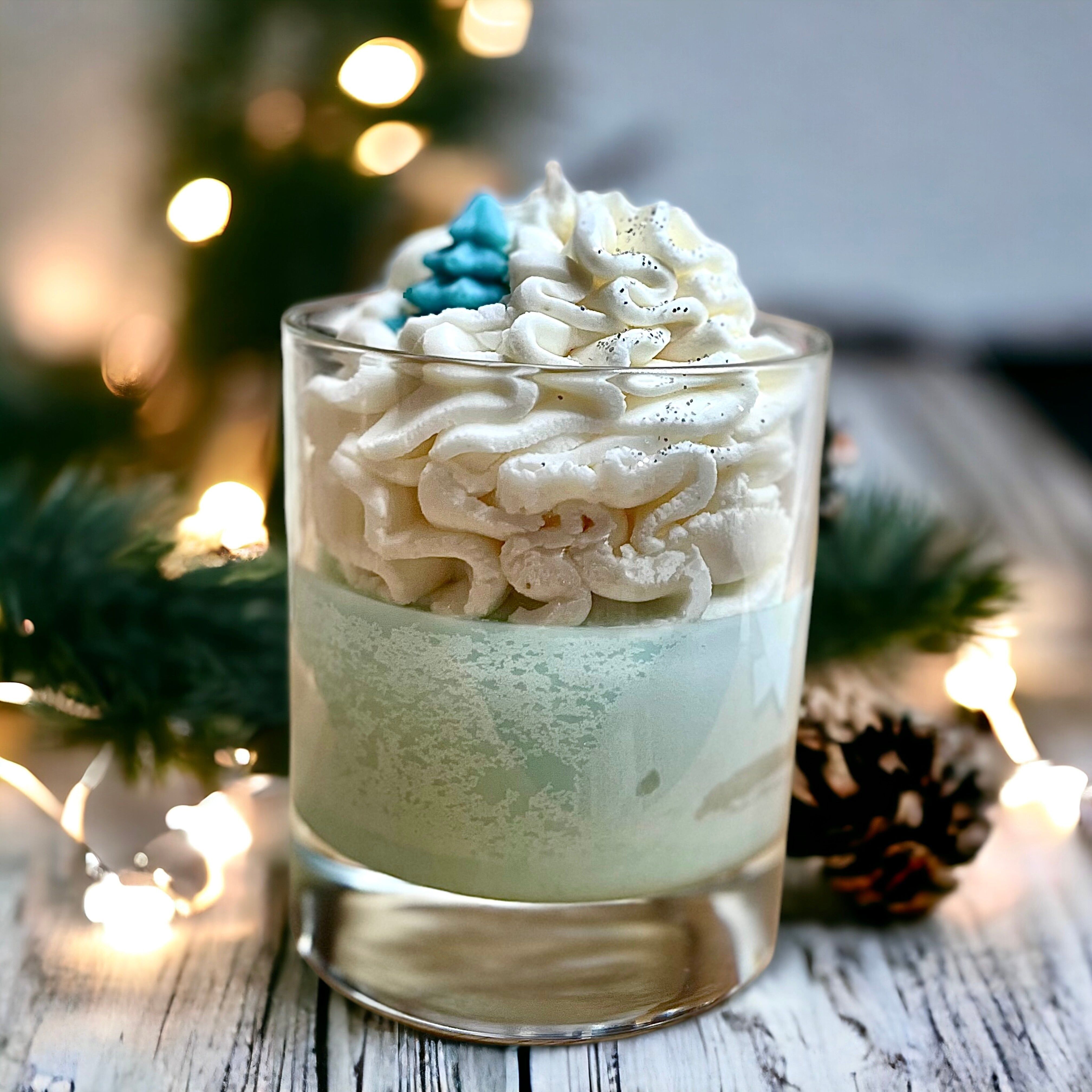 Xmas Winter Candle with choice of Fragrance with Whipped Wax 45hr