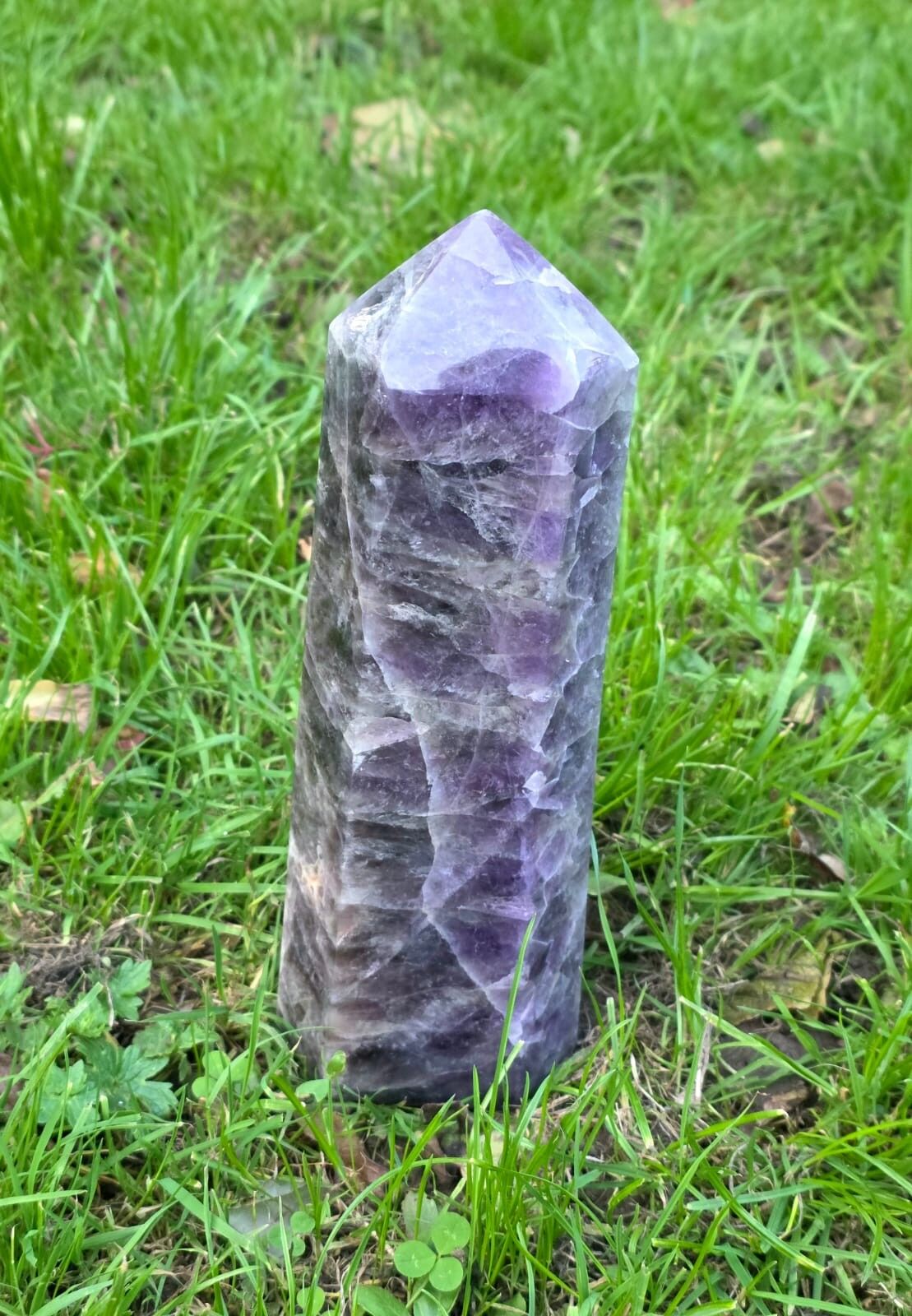 Prisma/Torre di cristallo di ametista del Madagascar XL