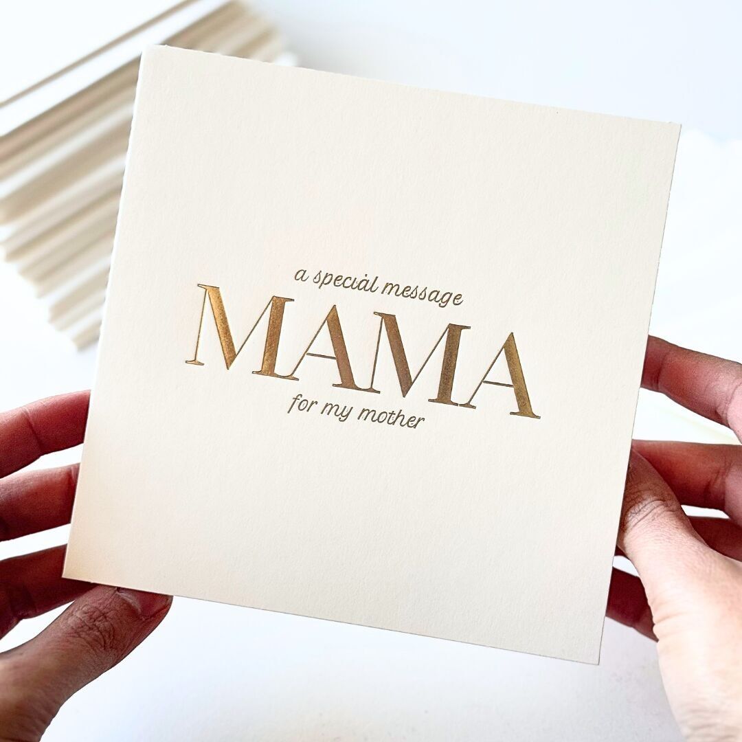 Luxuriöse Sonderbotschaftskarte – Mama (Mutter)