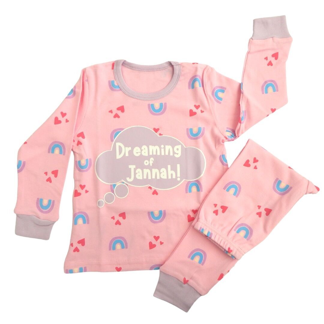 Pyjama enfant Dreaming of Jannah - Violet et rose (4-5 ans)