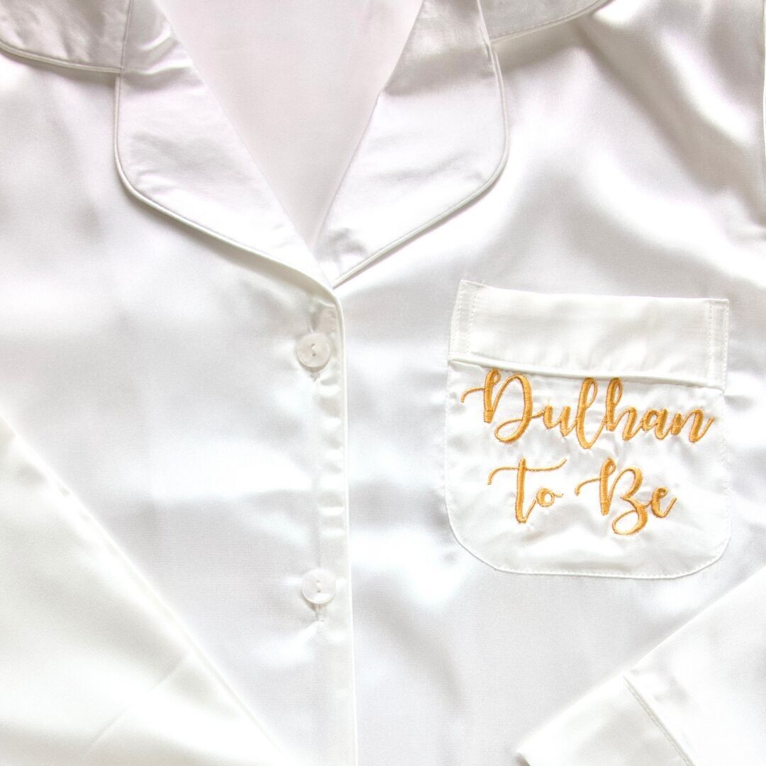 Pigiama Dulhan To Be - Bianco e oro (Small)