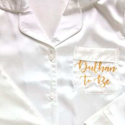 Pyjama Dulhan To Be - Blanc et or (Petit)