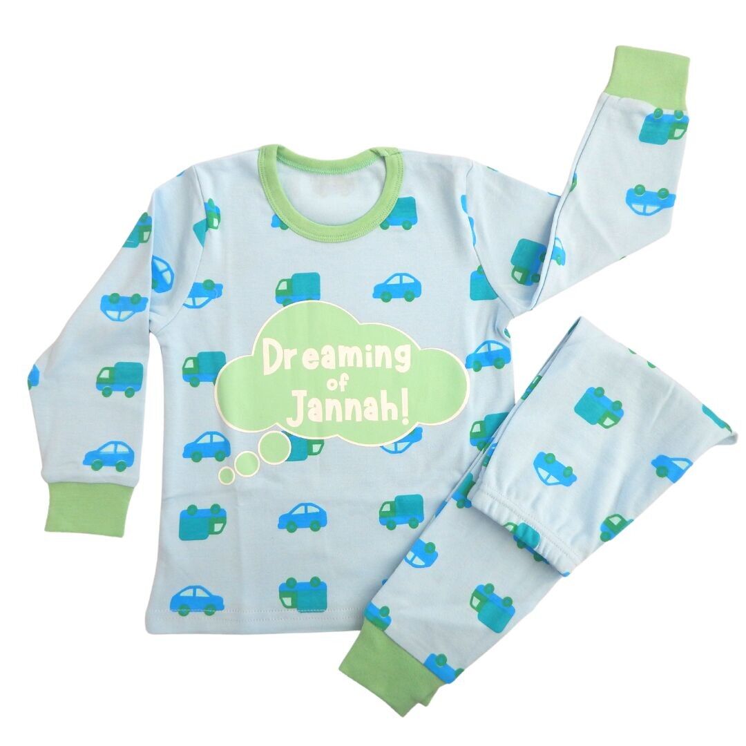 Pyjama enfant Dreaming of Jannah - Bleu et vert (2-3 ans)