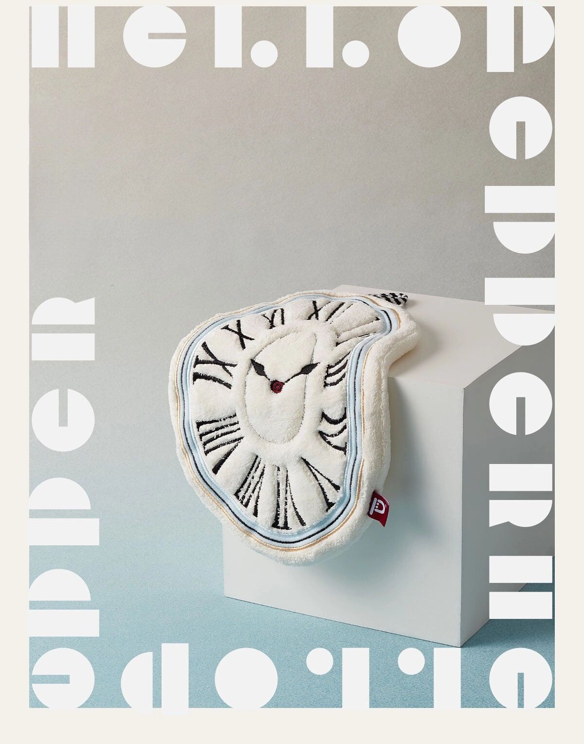 Surreal Recycled Fiber Towel – White Soft Watches (29x19cm)