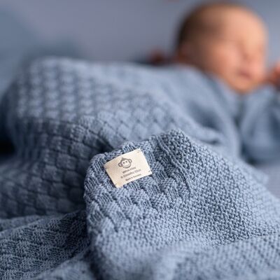 Baby-Jeansdecke mit Karomuster