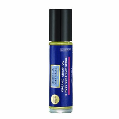 Roller da 10 ml con siero biologico all'argan e geranio rosa