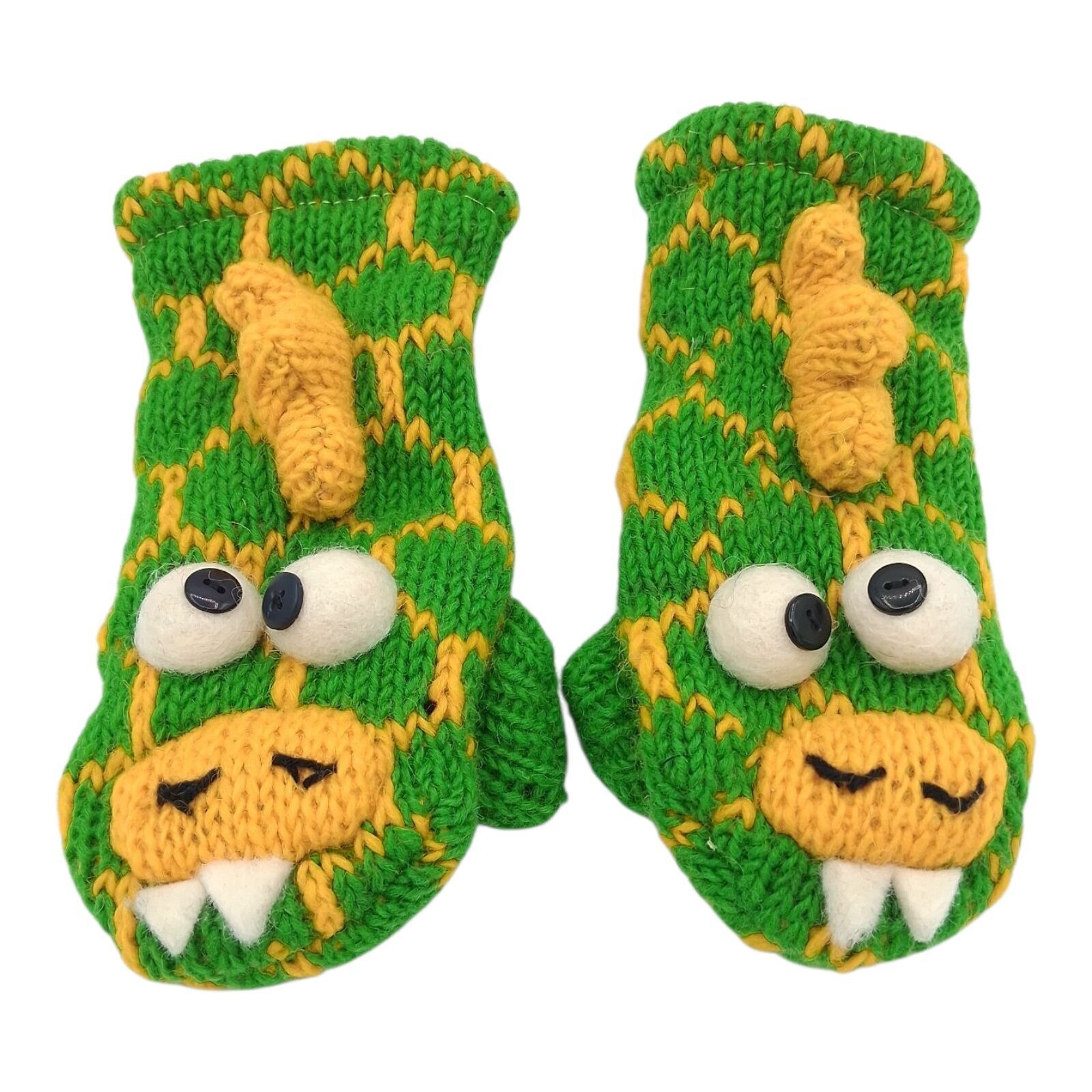 Guanto per bambini drago verde