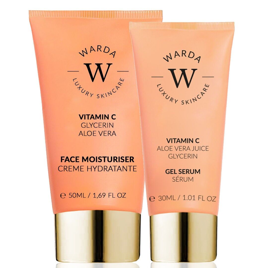 SKIN GLOW BOOST VITAMIN C MOISTURISER 50ml + SKIN GLOW BOOST VITAMIN C GEL SERUM 30ml