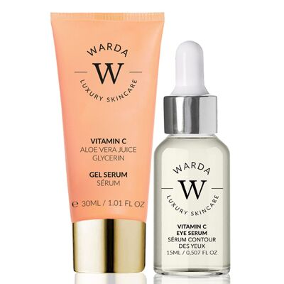 SKIN GLOW BOOST VITAMIN C EYE SERUM 15ml + SKIN GLOW BOOST VITAMIN C GEL SERUM 30ml