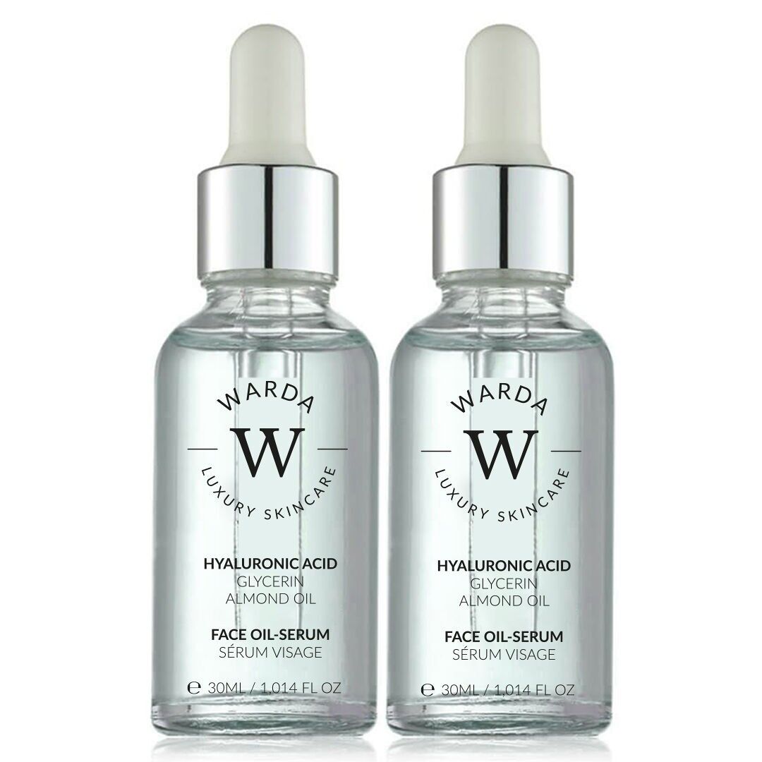2 x HYALURONIC ACID HYDRATION BOOST OIL SERUM 30ml