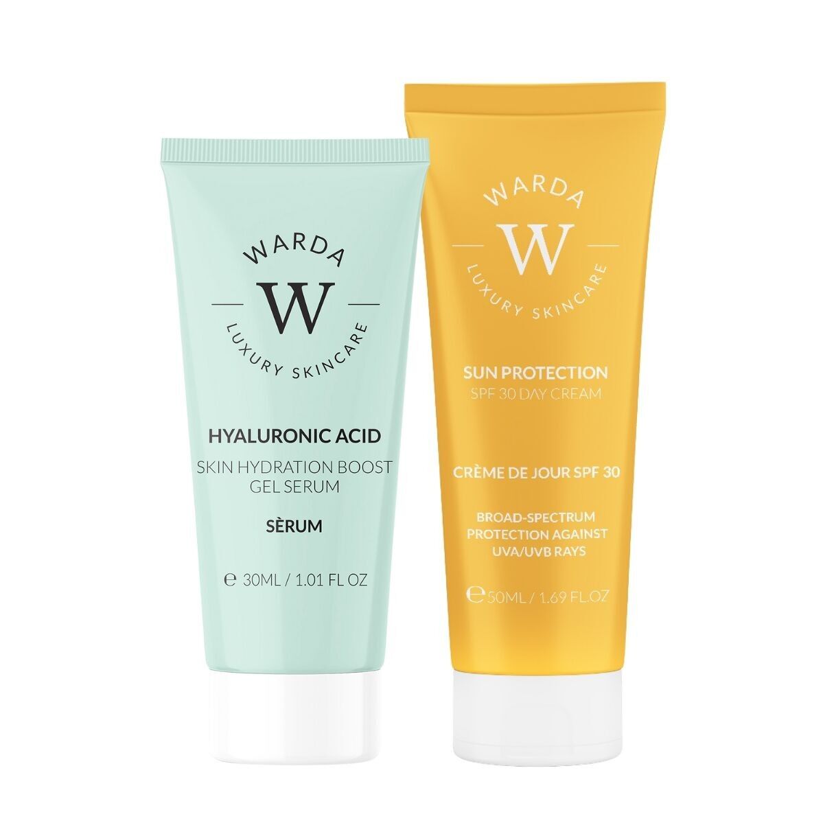 SKIN HYDRATION BOOST HYALURONIC ACID GEL SERUM 30ml + SUN PROTECTION SPF 30 DAY CREAM 50ml
