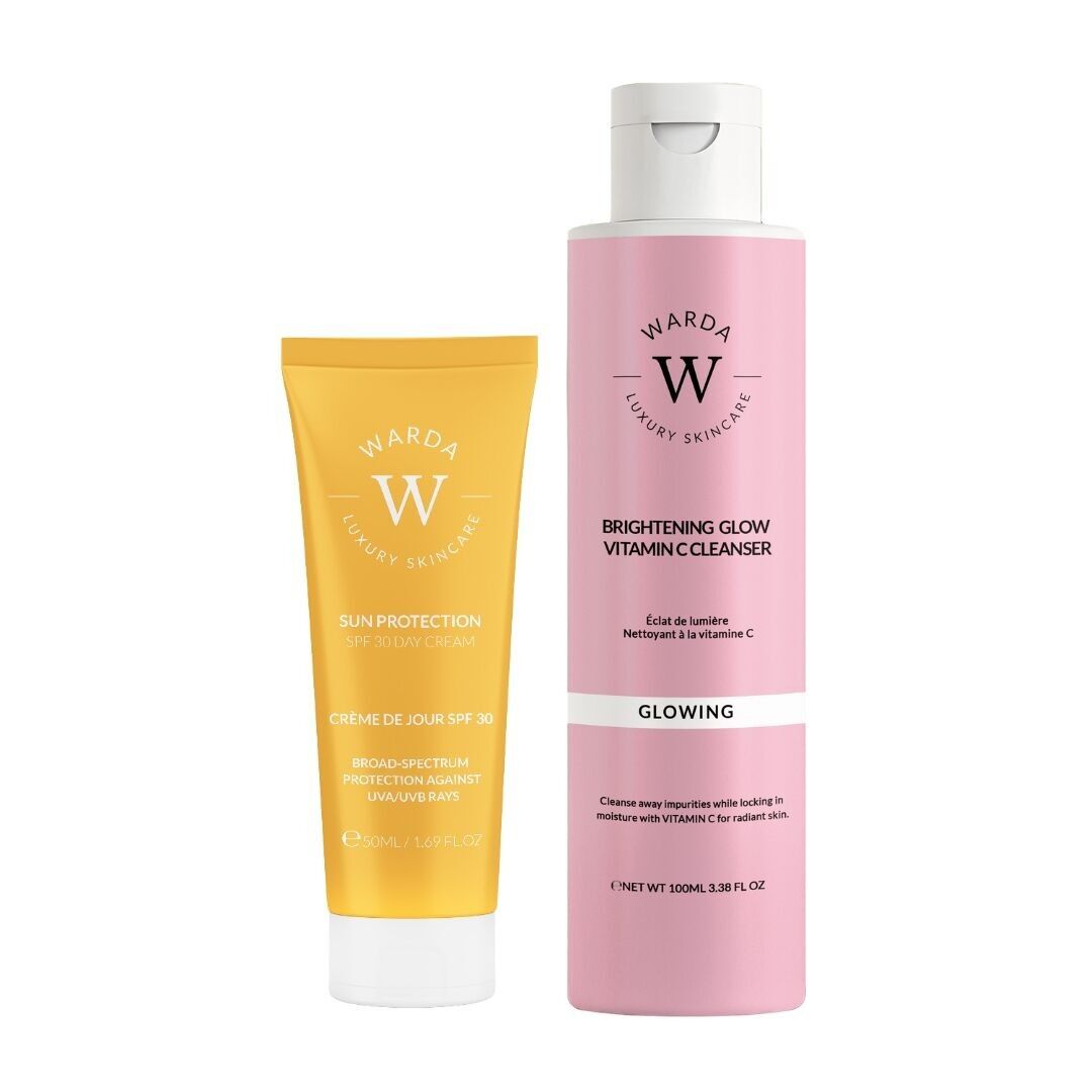 Limited Edition Brightening Glow Vitamin C Cleanser 100ml + SUN PROTECTION SPF 30 DAY CREAM 50ml
