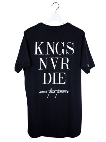 T-shirt noir KNGS NVR DIE 1