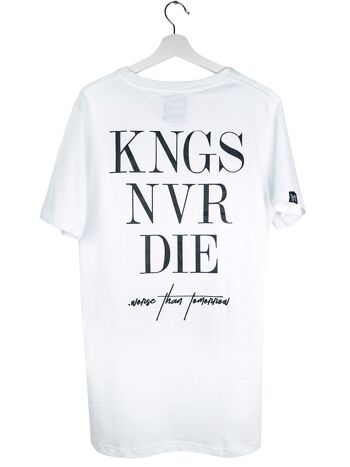 KNGS NVR DIE T-shirt blanc 1