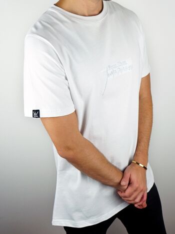 KNGS NVR DIE T-shirt blanc 3